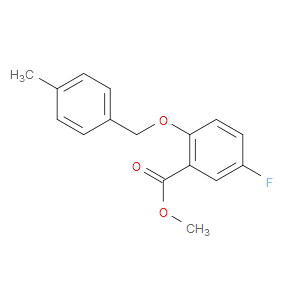 methyl 5-fluoro-2-((4-methylbenzyl)oxy)benzoate