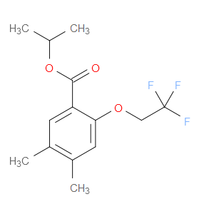 isopropyl 4,5-dimethyl-2-(2,2,2-trifluoroethoxy)benzoate