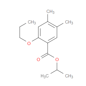 isopropyl 4,5-dimethyl-2-propoxybenzoate