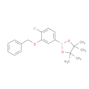 2-(3-(benzyloxy)-4-chlorophenyl)-4,4,5,5-tetramethyl-1,3,2-dioxaborolane