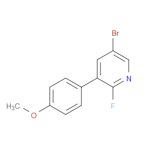 5-Bromo-2-fluoro-3-(4-methoxyphenyl)pyridine