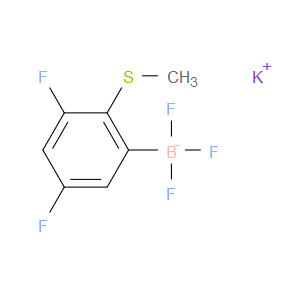 potassium (3,5-difluoro-2-(methylthio)phenyl)trifluoroborate