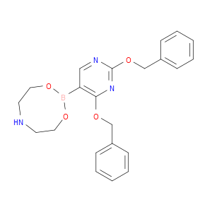 2-(2,4-Bis(benzyloxy)pyrimidin-5-yl)-1,3,6,2-dioxazaborocane