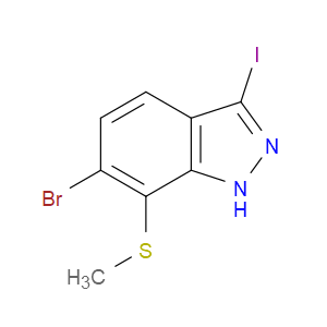 6-bromo-3-iodo-7-(methylthio)-1H-indazole