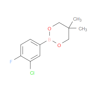 2-(3-chloro-4-fluorophenyl)-5,5-dimethyl-1,3,2-dioxaborinane