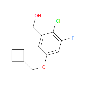 (2-chloro-5-(cyclobutylmethoxy)-3-fluorophenyl)methanol