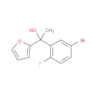 1-(5-bromo-2-fluorophenyl)-1-(furan-2-yl)ethanol