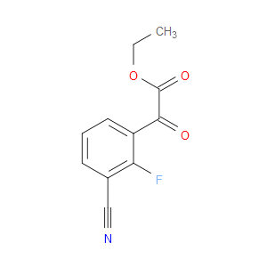 ethyl 2-(3-cyano-2-fluorophenyl)-2-oxoacetate