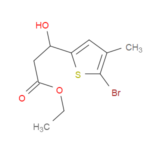 ethyl 3-(5-bromo-4-methylthiophen-2-yl)-3-hydroxypropanoate