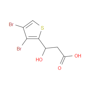 3-(3,4-dibromothiophen-2-yl)-3-hydroxypropanoic acid