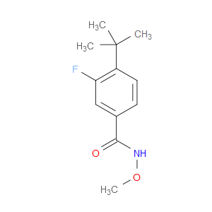 4-(tert-butyl)-3-fluoro-N-methoxybenzamide