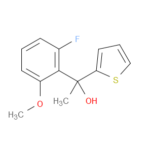 1-(2-fluoro-6-methoxyphenyl)-1-(thiophen-2-yl)ethanol
