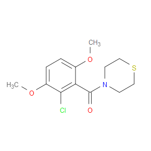(2-chloro-3,6-dimethoxyphenyl)(thiomorpholino)methanone