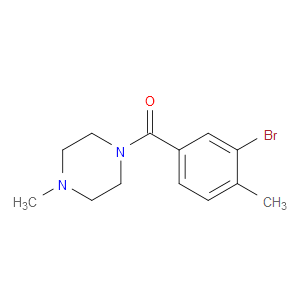 (3-bromo-4-methylphenyl)(4-methylpiperazin-1-yl)methanone