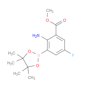 Methyl 2-amino-5-fluoro-3-(4,4,5,5-tetramethyl-1,3,2-dioxaborolan-2-yl)benzoate