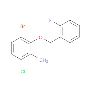 1-bromo-4-chloro-2-((2-fluorobenzyl)oxy)-3-methylbenzene