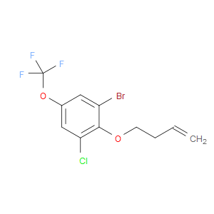 1-bromo-2-(but-3-en-1-yloxy)-3-chloro-5-(trifluoromethoxy)benzene