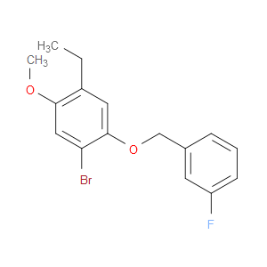 1-bromo-4-ethyl-2-((3-fluorobenzyl)oxy)-5-methoxybenzene