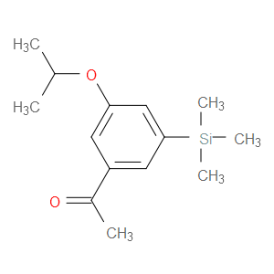 1-(3-isopropoxy-5-(trimethylsilyl)phenyl)ethanone