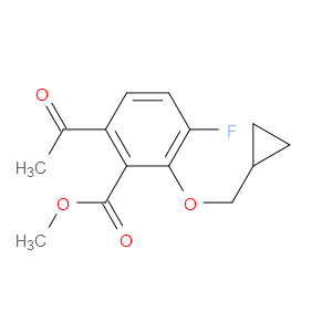 methyl 6-acetyl-2-(cyclopropylmethoxy)-3-fluorobenzoate