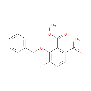 methyl 6-acetyl-2-(benzyloxy)-3-fluorobenzoate
