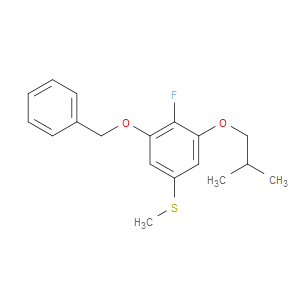(3-(benzyloxy)-4-fluoro-5-isobutoxyphenyl)(methyl)sulfane