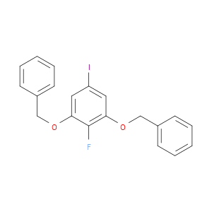(((2-fluoro-5-iodo-1,3-phenylene)bis(oxy))bis(methylene))dibenzene