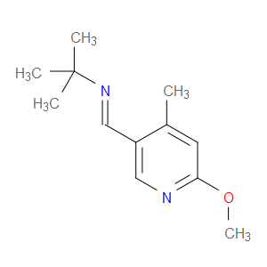 (E)-N-((6-methoxy-4-methylpyridin-3-yl)methylene)-2-methylpropan-2-amine