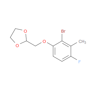 2-((2-bromo-4-fluoro-3-methylphenoxy)methyl)-1,3-dioxolane