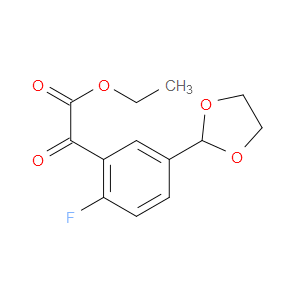 ethyl 2-(5-(1,3-dioxolan-2-yl)-2-fluorophenyl)-2-oxoacetate