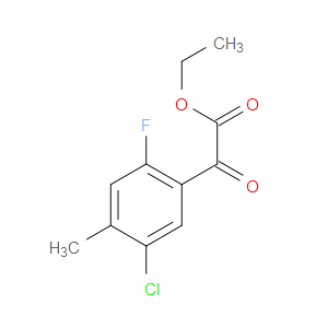 ethyl 2-(5-chloro-2-fluoro-4-methylphenyl)-2-oxoacetate