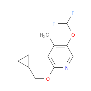 2-(cyclopropylmethoxy)-5-(difluoromethoxy)-4-methylpyridine