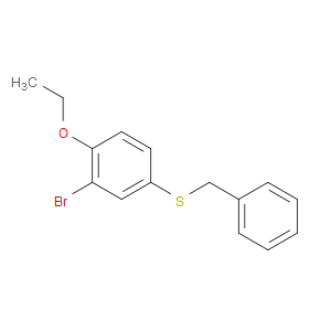 benzyl(3-bromo-4-ethoxyphenyl)sulfane