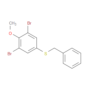 benzyl(3,5-dibromo-4-methoxyphenyl)sulfane