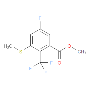 methyl 5-fluoro-3-(methylthio)-2-(trifluoromethyl)benzoate