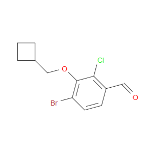 4-bromo-2-chloro-3-(cyclobutylmethoxy)benzaldehyde