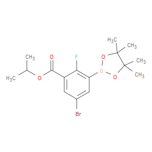 isopropyl 5-bromo-2-fluoro-3-(4,4,5,5-tetramethyl-1,3,2-dioxaborolan-2-yl)benzoate