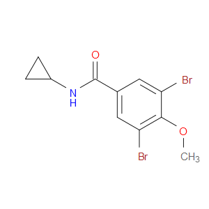 3,5-dibromo-N-cyclopropyl-4-methoxybenzamide