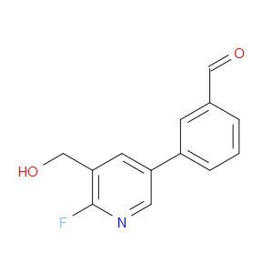 3-(6-fluoro-5-(hydroxymethyl)pyridin-3-yl)benzaldehyde