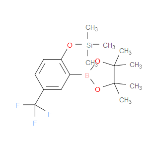 trimethyl(2-(4,4,5,5-tetramethyl-1,3,2-dioxaborolan-2-yl)-4-(trifluoromethyl)phenoxy)silane