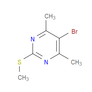 5-bromo-4,6-dimethyl-2-(methylthio)pyrimidine