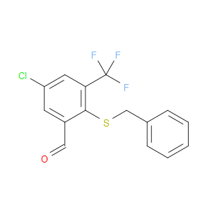 2-(benzylthio)-5-chloro-3-(trifluoromethyl)benzaldehyde