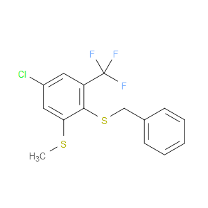 benzyl(4-chloro-2-(methylthio)-6-(trifluoromethyl)phenyl)sulfane