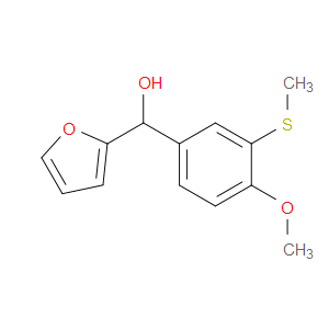 furan-2-yl(4-methoxy-3-(methylthio)phenyl)methanol