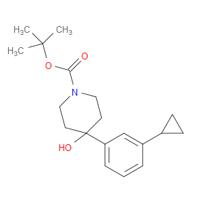 tert-butyl 4-(3-cyclopropylphenyl)-4-hydroxypiperidine-1-carboxylate