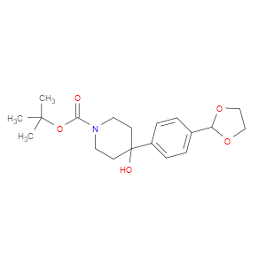 tert-butyl 4-(4-(1,3-dioxolan-2-yl)phenyl)-4-hydroxypiperidine-1-carboxylate