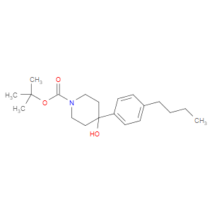tert-butyl 4-(4-butylphenyl)-4-hydroxypiperidine-1-carboxylate