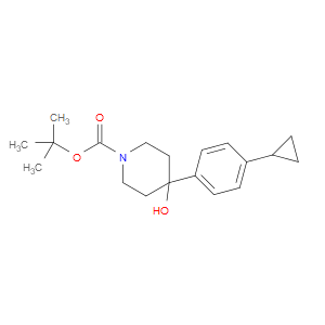 tert-butyl 4-(4-cyclopropylphenyl)-4-hydroxypiperidine-1-carboxylate