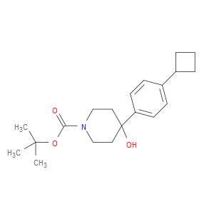tert-butyl 4-(4-cyclobutylphenyl)-4-hydroxypiperidine-1-carboxylate