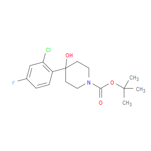 tert-butyl 4-(2-chloro-4-fluorophenyl)-4-hydroxypiperidine-1-carboxylate